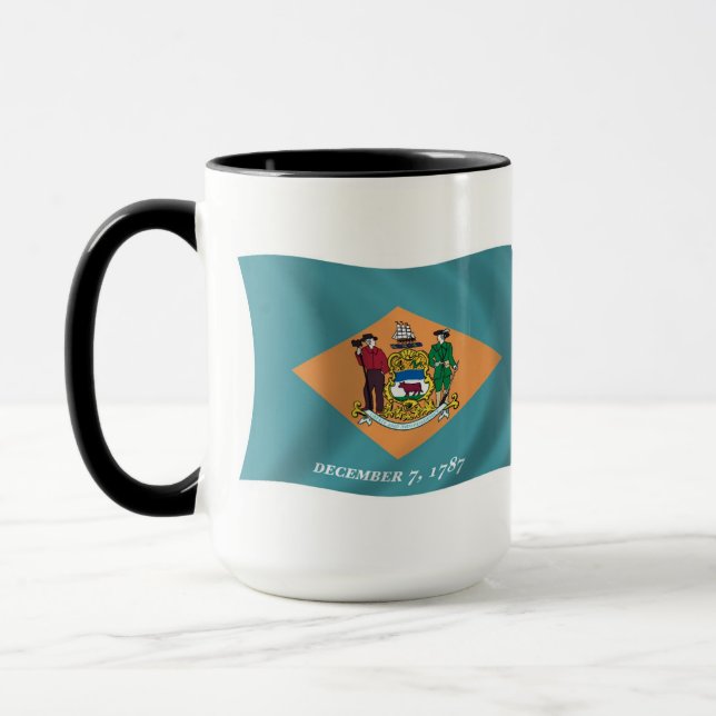 Delaware Flagga Mugg (Vänster)