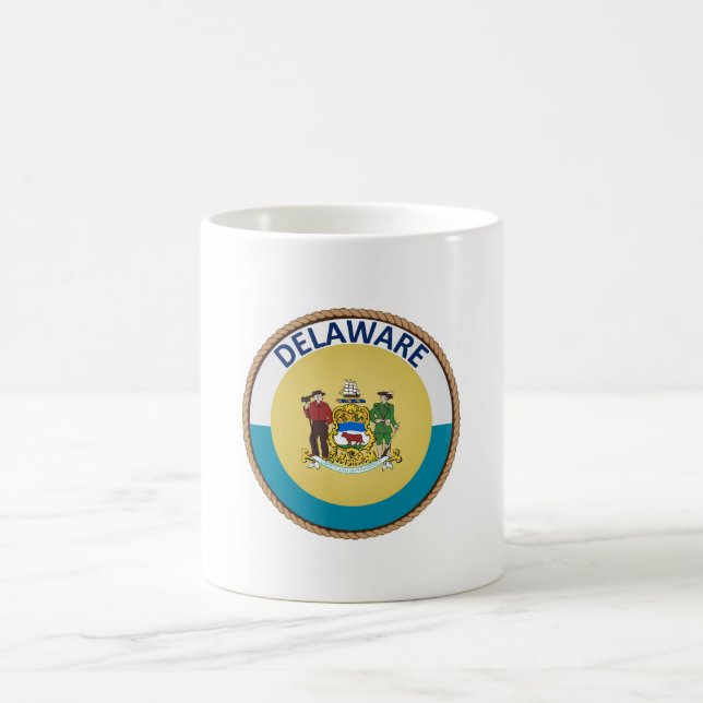 Delaware Flagga Seal Kaffemugg (Center)