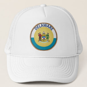 Delaware Flagga Seal Truckerkeps