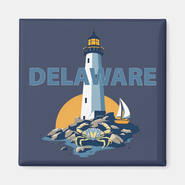 Delaware, Förenta staterna Magnet (Framsidan)