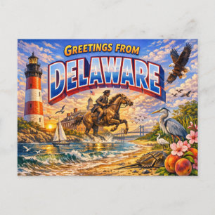 Delaware Greetings vykort