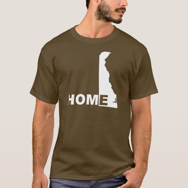Delaware Hemifrån Från Stat T-Shirt Tröjor (Framsida)