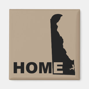 Delaware Hemma Borta Från Stat Frysmagnet Magnet