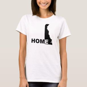 Delaware Hemma Borta Från Stat T-Shirt Tees