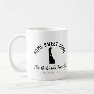 Delaware Home Sweet Home Family Monogram Mugg