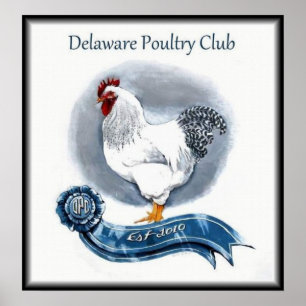 Delaware höna klubbar affischen poster