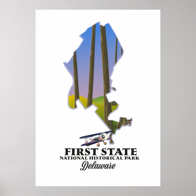Delaware i första delstatens nationella historiska poster (Framsidan)
