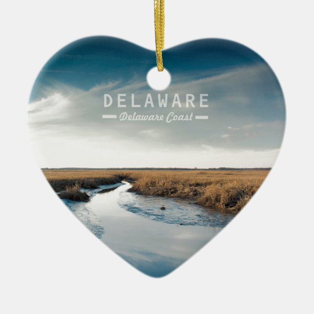Delaware. Julgransprydnad Keramik (Framsidan)