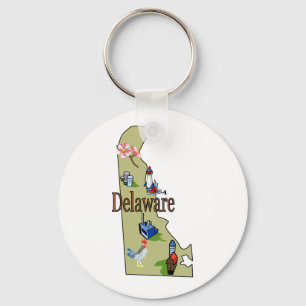 Delaware Keychain Nyckelring