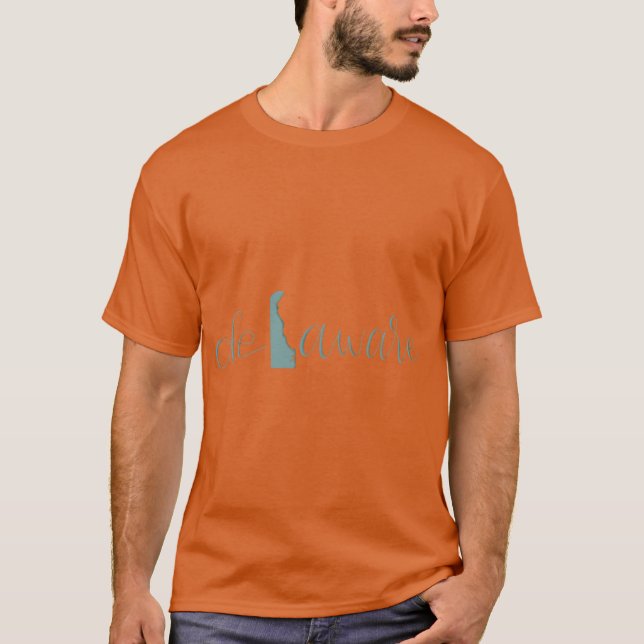 Delaware kursiv t shirt (Framsida)