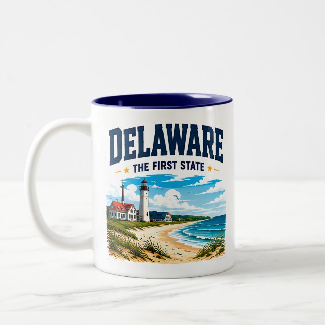 Delaware Kustescape Resa Två-Tonad Mugg (Vänster)