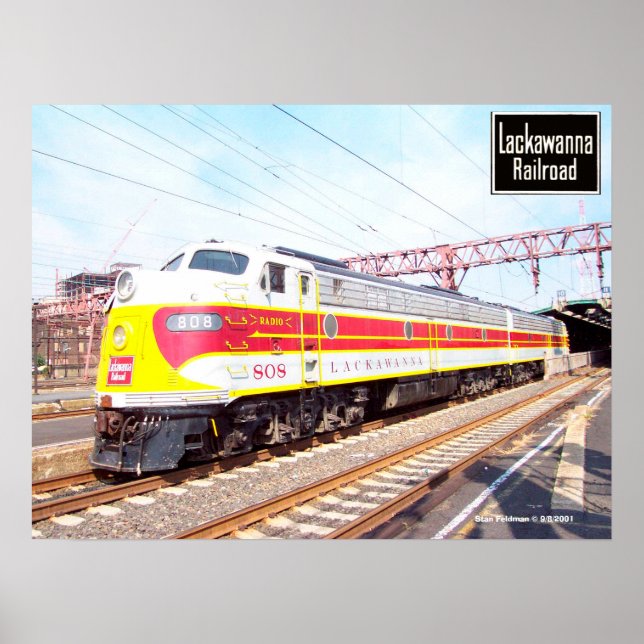 Delaware Lackawant och Western Locomotive 808 Poster (Framsidan)