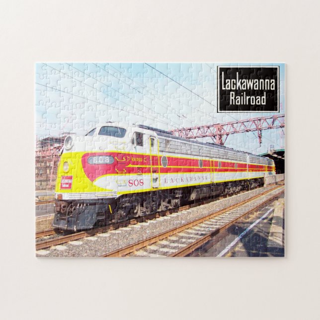 Delaware Lackawant och Westernare Locomotive 808 Pussel (Horisontell)