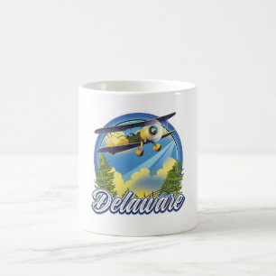 Delaware-logotyp för resor kaffemugg