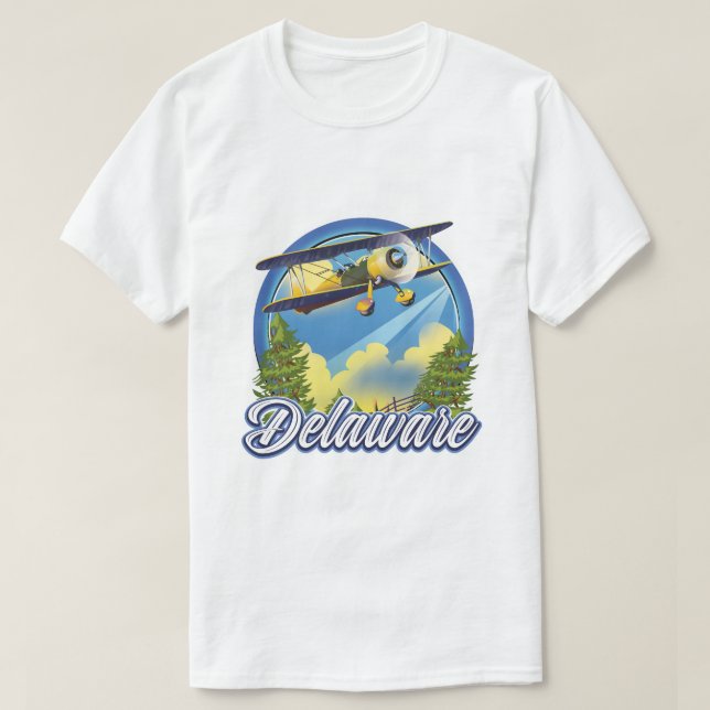 Delaware-logotyp för resor t shirt (Design framsida)