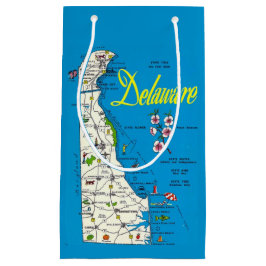 Delaware Map Small Gift Bag