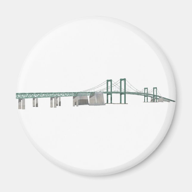 Delaware Memorial Bridge: 3D-modell: Magnet (Framsidan)