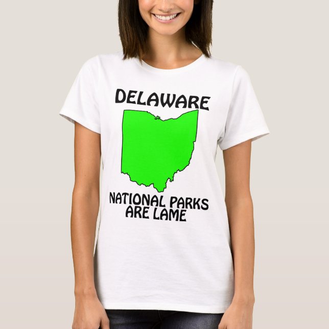 Delaware - Nationella Parker Är Klena Tee (Framsida)