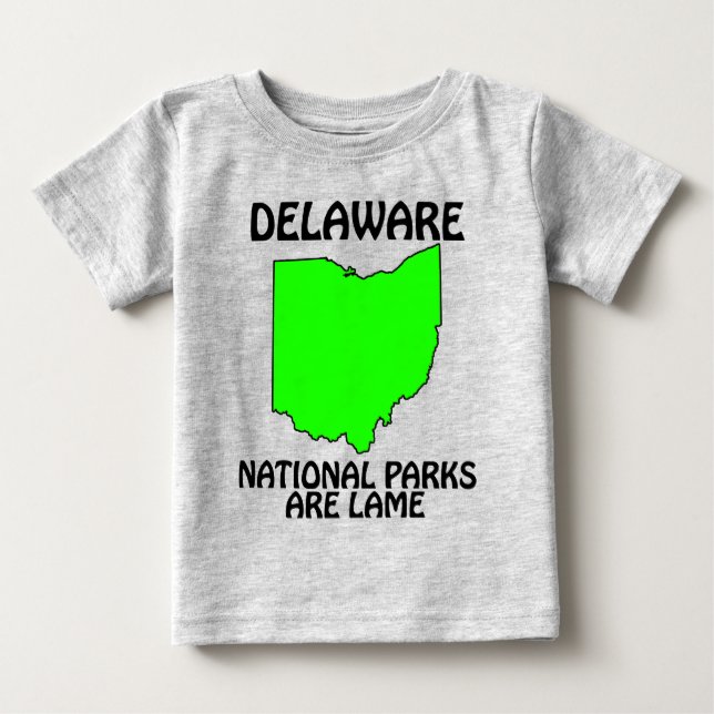 Delaware - Nationella Parker Är Klena Tee Shirt (Framsida)