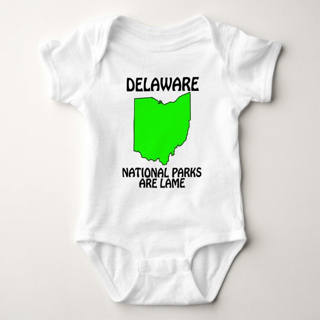 Delaware - Nationella Parker Är Klena Tee Shirt (Framsida)
