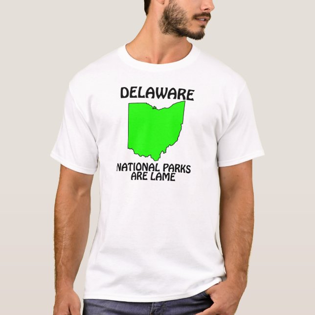 Delaware - Nationella Parker Är Klena Tee Shirt (Framsida)