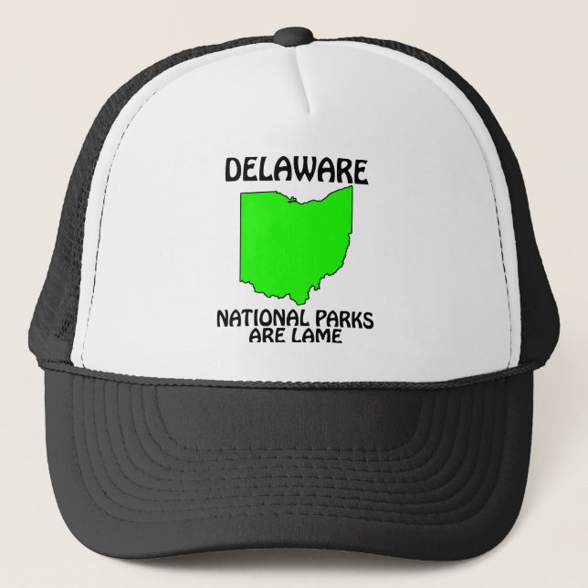 Delaware - Nationella Parker Är Klena Truckerkeps (Framsida)