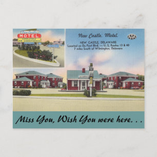 Delaware, New Castle Motel Vykort