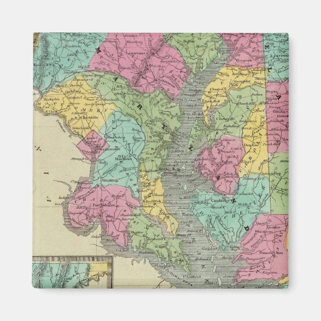 Delaware och MaryLand Magnet (Framsidan)