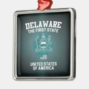 Delaware of the First State Julgransprydnad Metall