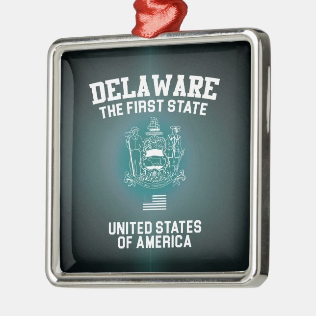 Delaware of the First State Julgransprydnad Metall (Vänster)