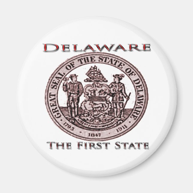 Delaware of the First State Seal Magnet (Framsidan)