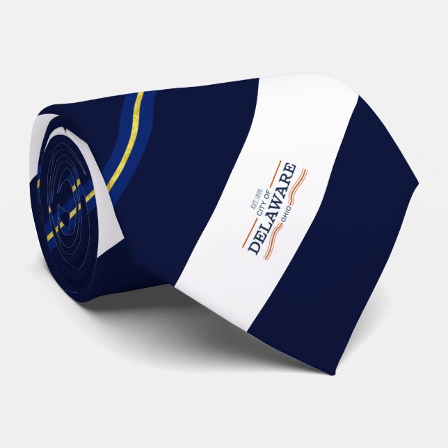 Delaware (Ohio) city flagga Neck Tie Slips (Rullad)