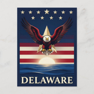 Delaware Örn Kuststjärna Design 🦅 Vykort