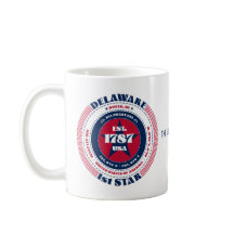 Delaware Patriotic Circular Monogram Mugg