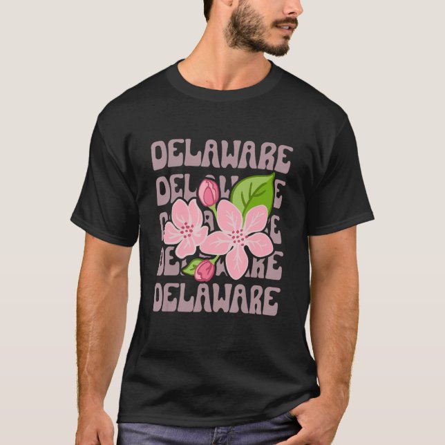 Delaware Peach Blossom T Shirt (Framsida)