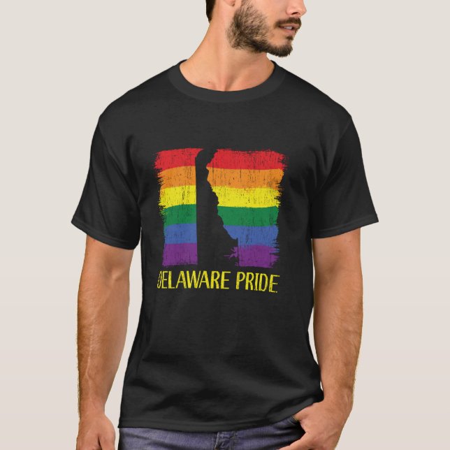 Delaware Pride Delawareans USA USA United Stat T Shirt (Framsida)