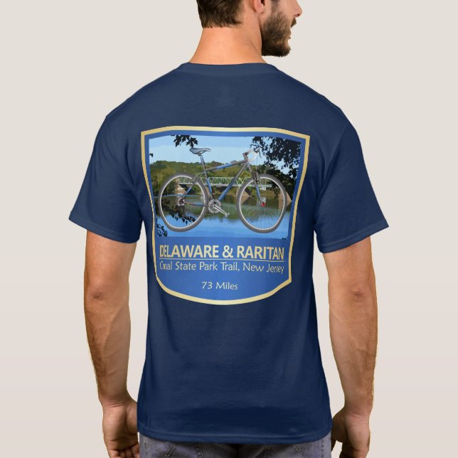 Delaware & Raritan Canal SPT (cykel2) T Shirt (Baksida)