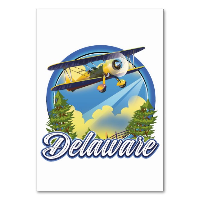 Delaware reslogotyp bordsnummer (Framsidan)
