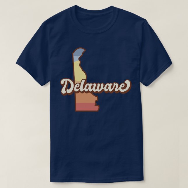 Delaware Retro T Shirt (Design framsida)