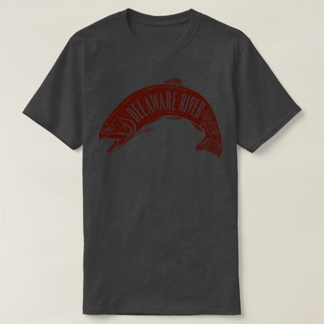 Delaware River Fish T Shirt (Design framsida)