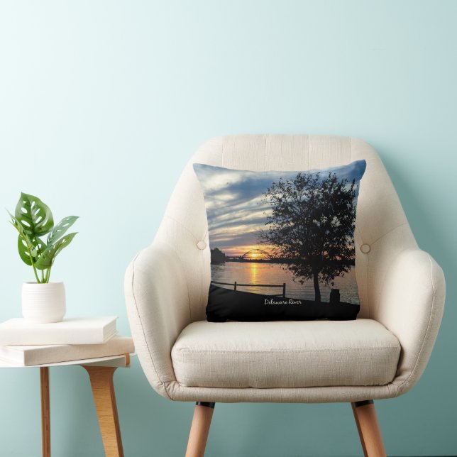 Delaware River, scenbild, fotografi Kudde (Stol)