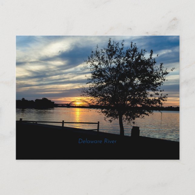 Delaware River, scenbild, fotografi Vykort (Framsida)