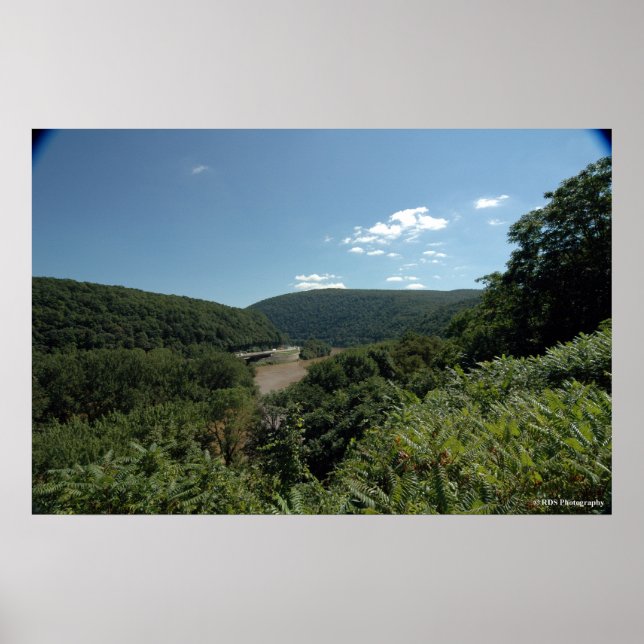 Delaware River Vatten Gap. print 0057 Poster (Framsidan)