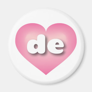 Delaware rosa bleknade hjärta - I kärlek de Magnet