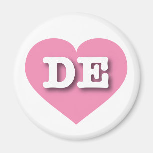 Delaware Rosa Heart - I kärlek DE Magnet