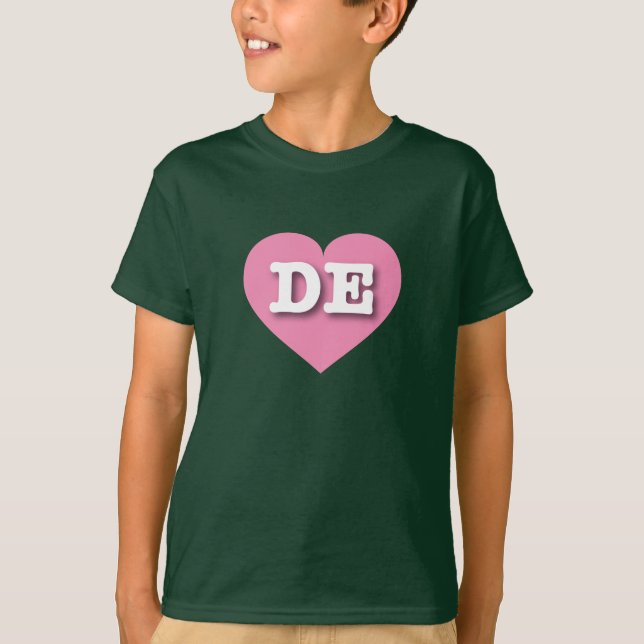 Delaware Rosa Heart - I kärlek DE T-shirt (Framsida)