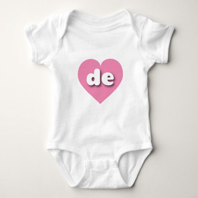 Delaware rosa hjärta - I kärlek de Tröja (Framsida)