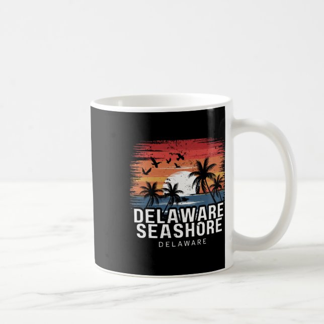 Delaware Seashore Delaware Surfing Surfare  Kaffemugg (Höger)