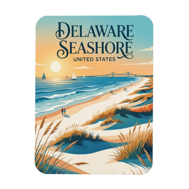 Delaware Seashore State Park Magnet (Vertikal)