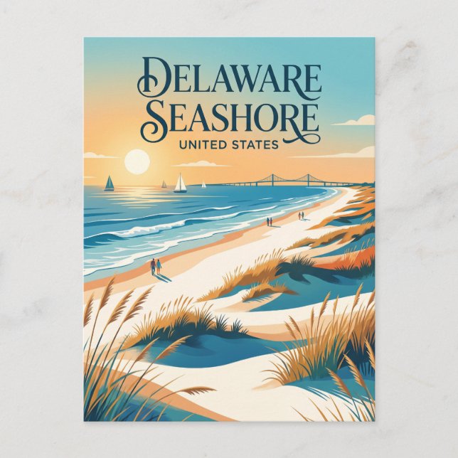 Delaware Seashore State Park Vykort (Framsida)